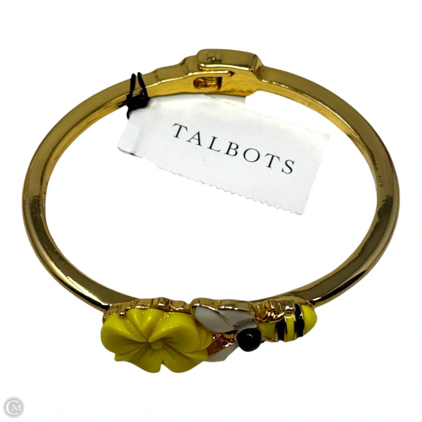 Bee & Flower Hinged Cuff Bracelet By Talbots