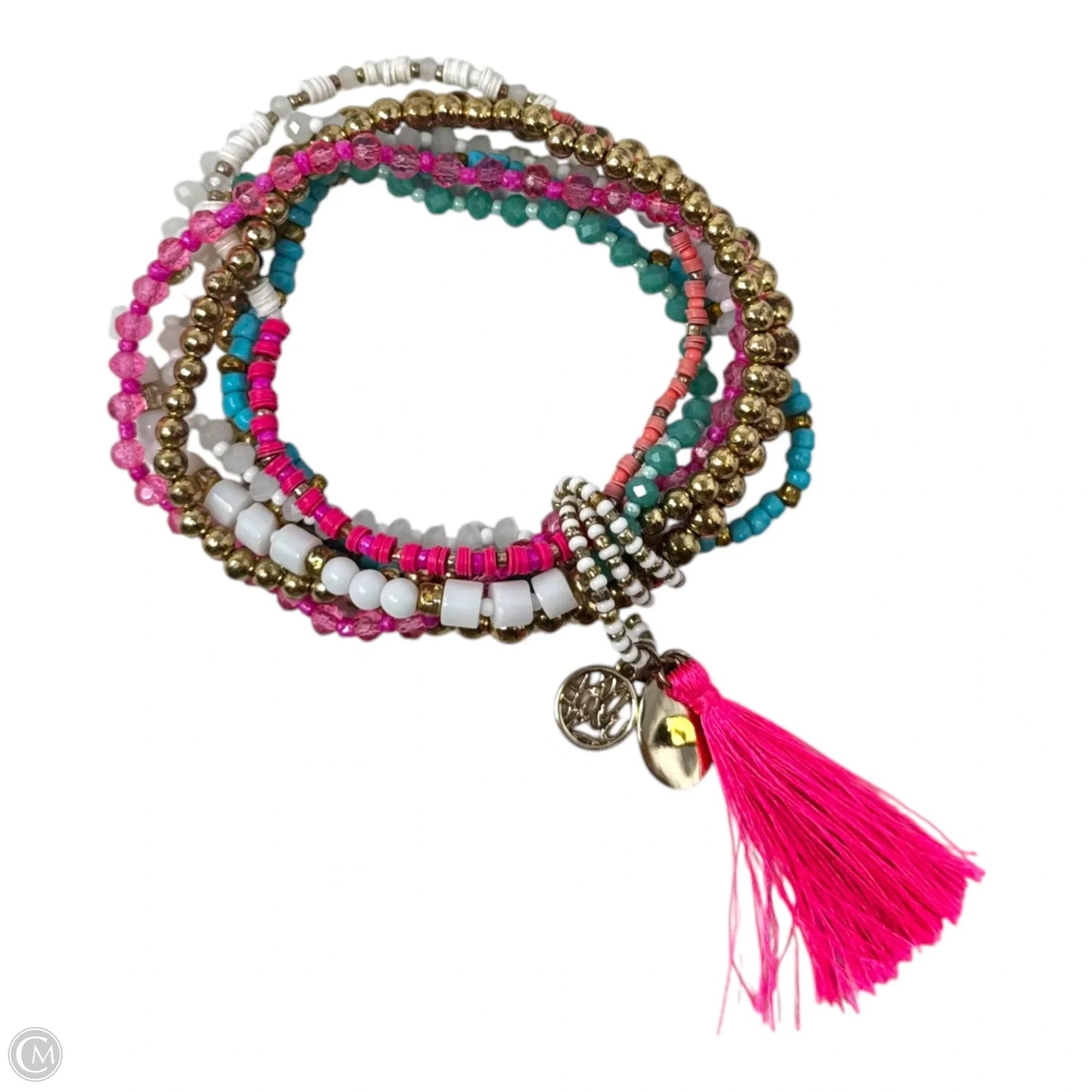 Tassel Beaded Bracelet Set Designer By Lilly Pulitzer, Size: 06 Piece Set