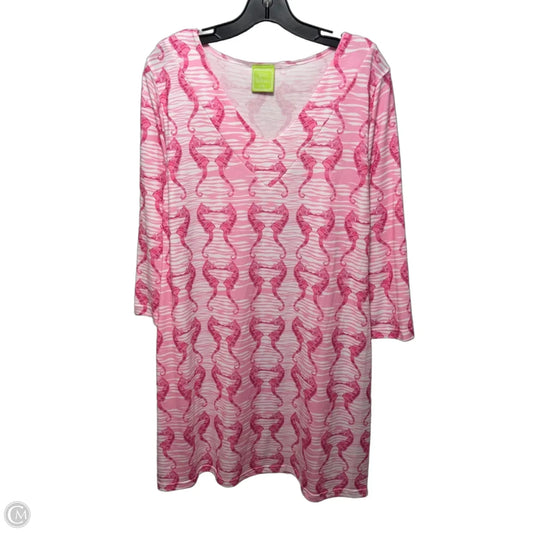 Dress Casual Short By Addie Addison In Seahorse Print, Size: L