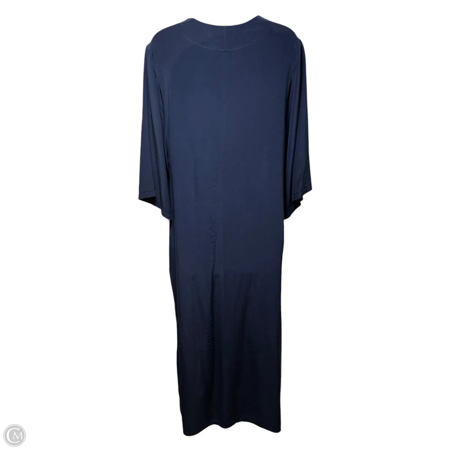 Silk Caftan Dress Casual Maxi By Ocean + Main In Blue, Size: S/M