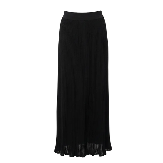 Jersey Metallic Pleated Maxi Skirt By Boden In Black Sparkle, Size: 4