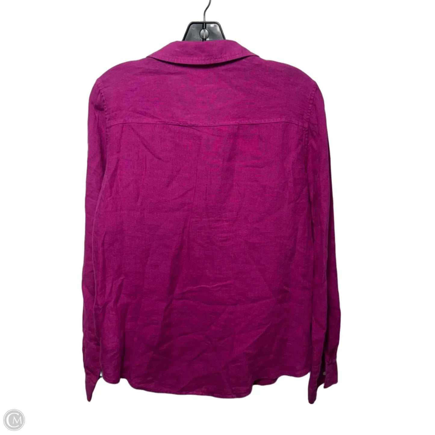 Linen Top Long Sleeve Designer By Lilly Pulitzer In Pink, Size: M