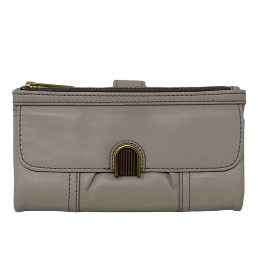 Wallet Leather By Fossil, Size: Large