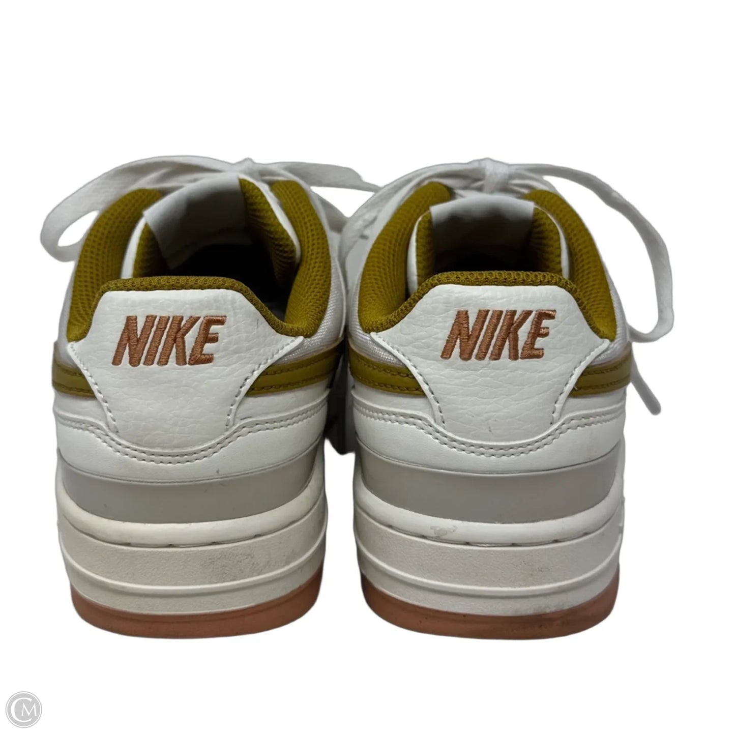 Gamma Force Sneakers By Nike In White & Yellow, Size: 8