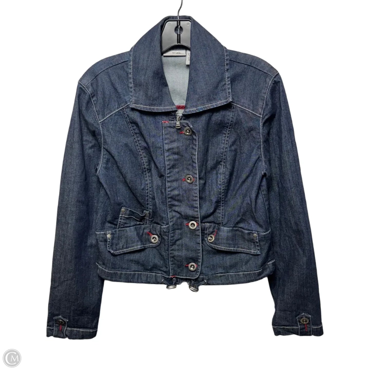 Jacket Denim By Chicos In Blue Denim, Size: M