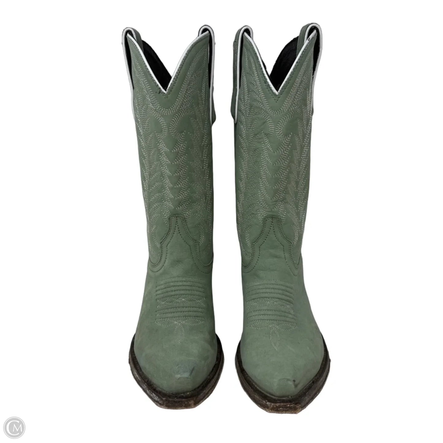 Arkansas Ciel Snip Toe Western Boots By Caborca Silver by Liberty Black In Green, Size: 7.5