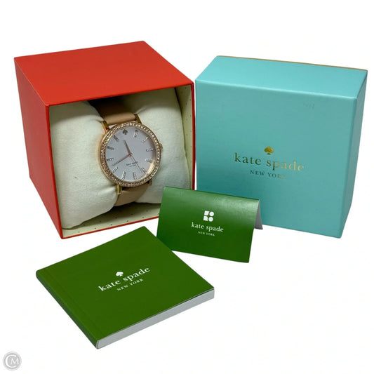 Metro Grand Watch With Vachetta Leather Band Designer By Kate Spade