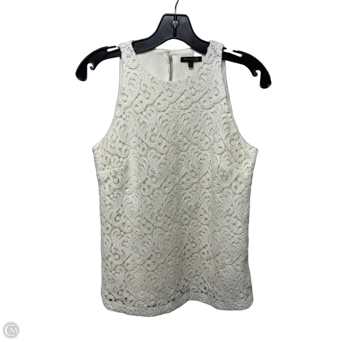 Top Sleeveless By Massimo Dutti In Cream, Size: 4