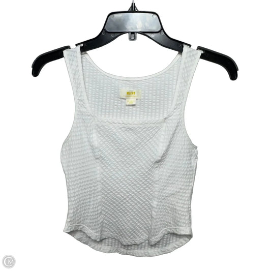 Top Sleeveless By Maeve In White, Size: XXS
