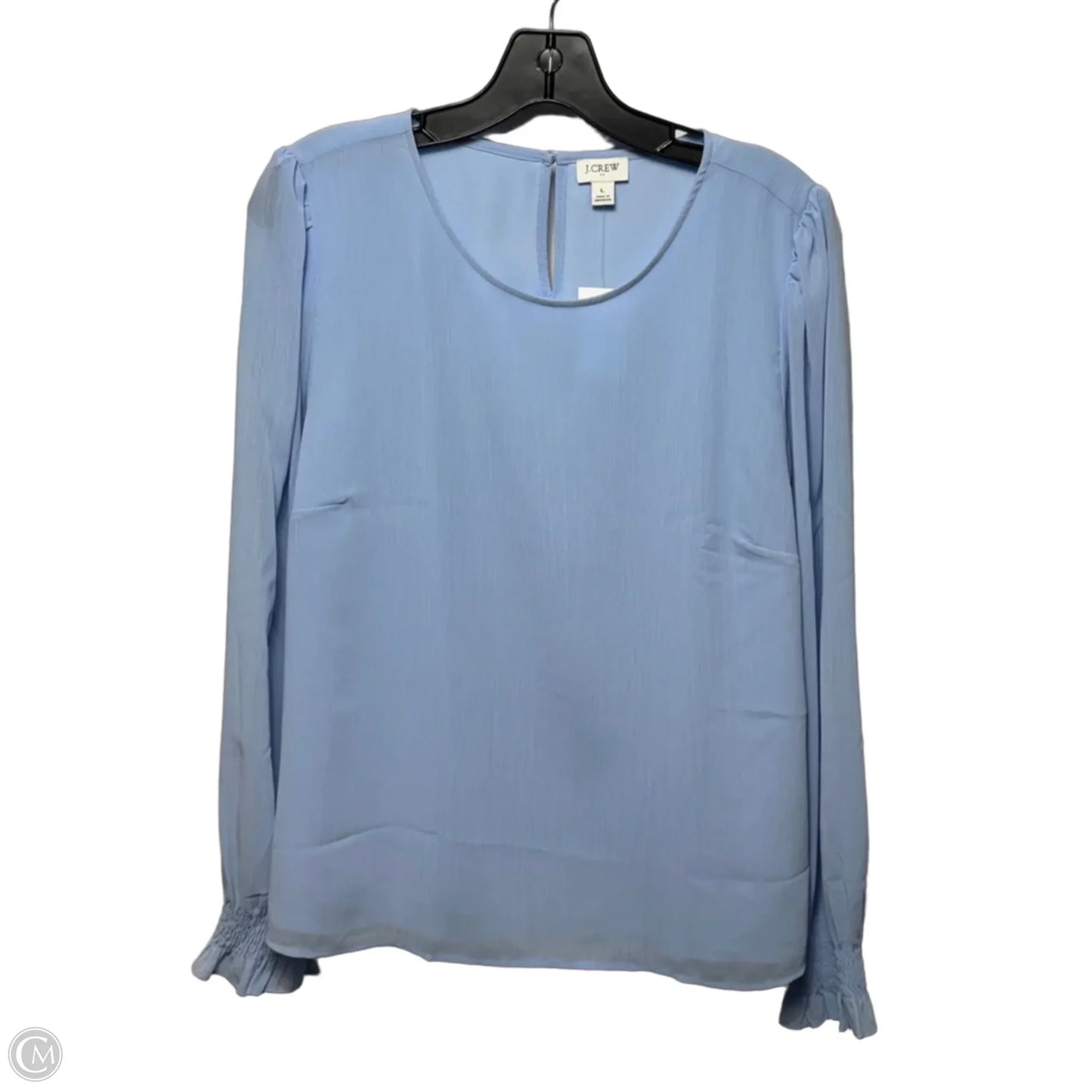 Top Long Sleeve By J. Crew In Blue, Size: L