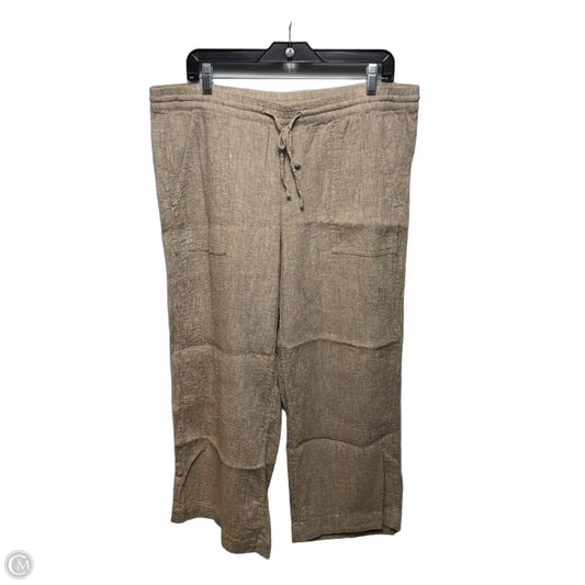Pants Linen Blend By Pure Jill In Tan, Size: L