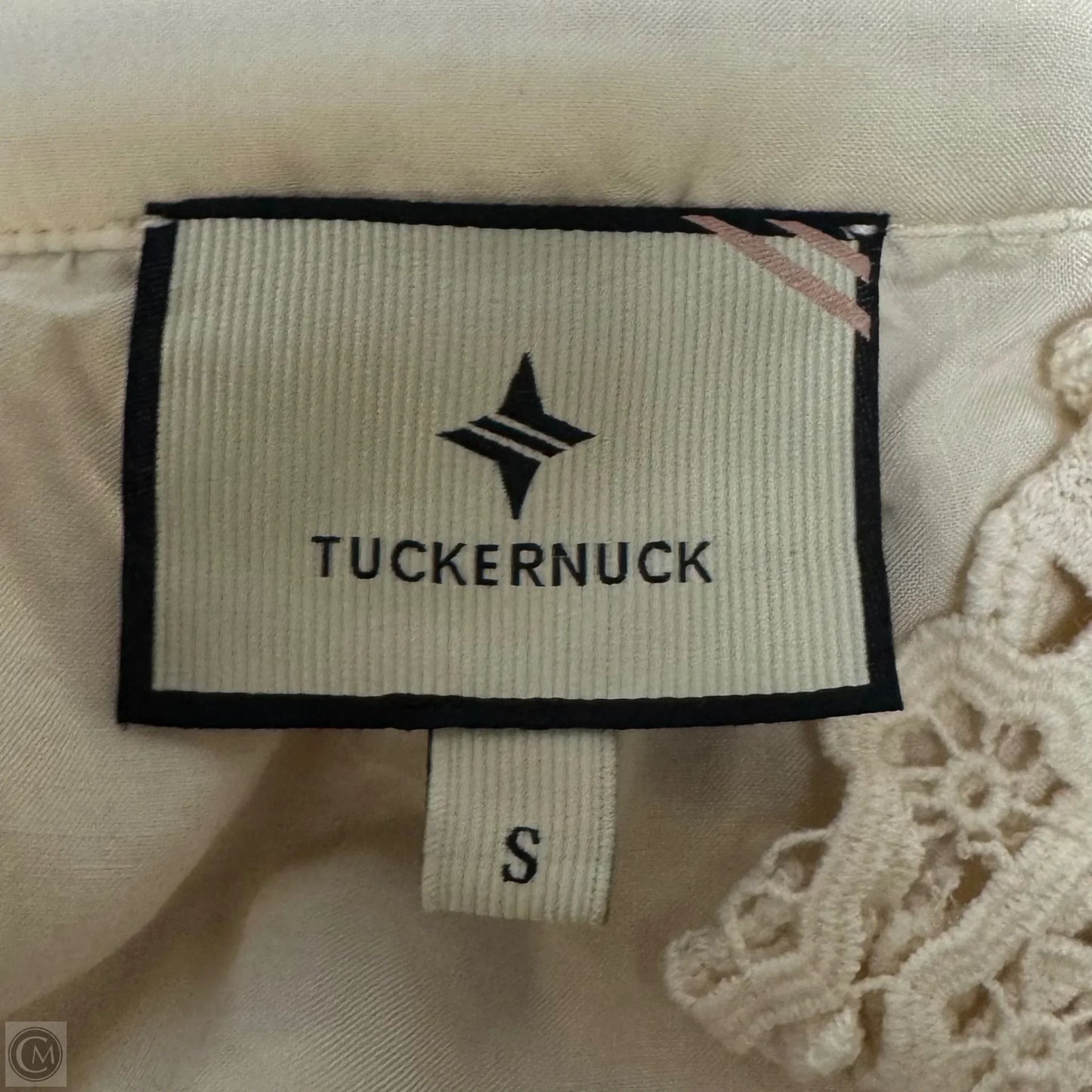 Crawford Crochet Lace Dress Casual Short By Tuckernuck In Cream, Size: S