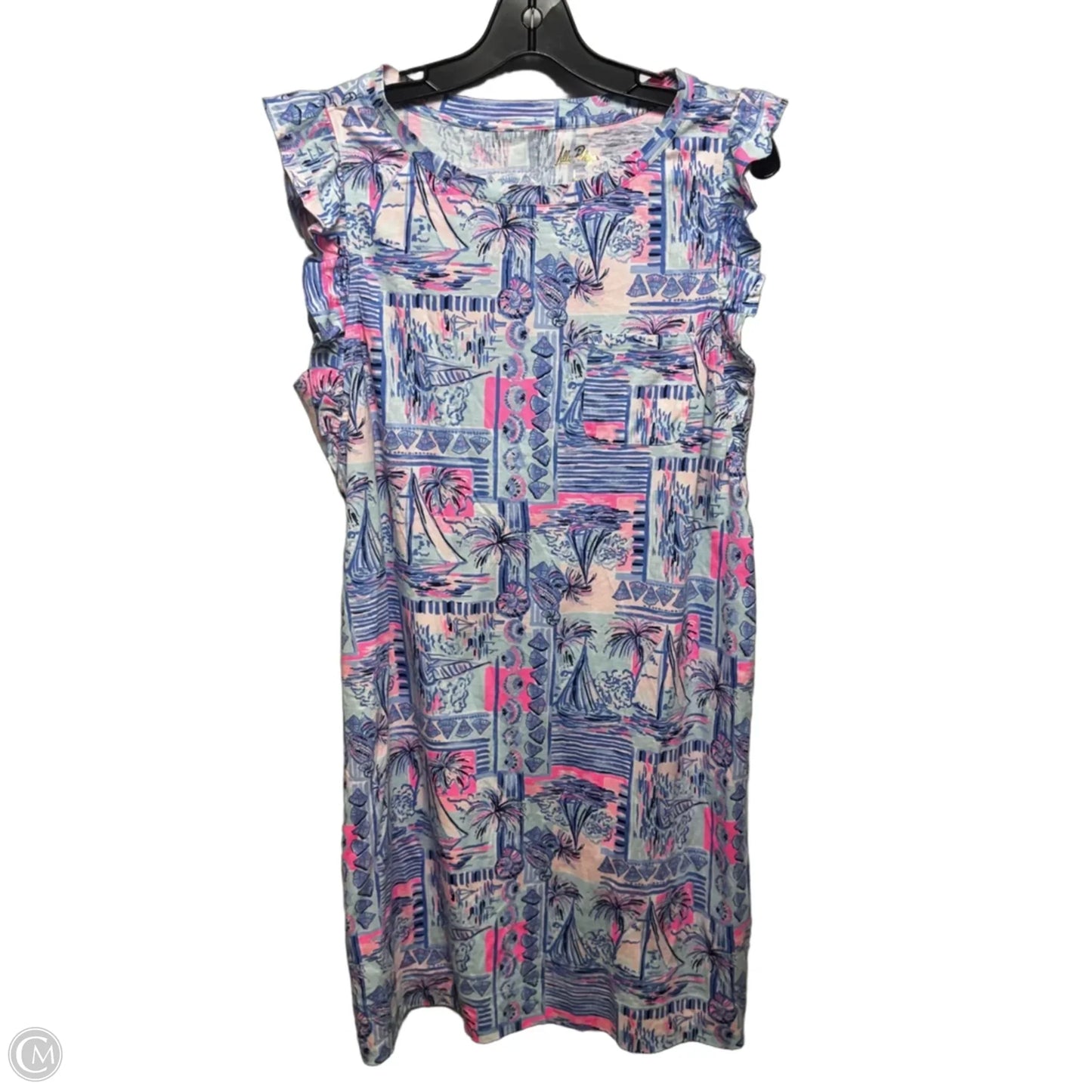 Laina Dress Designer By Lilly Pulitzer In Nautical Print, Size: L