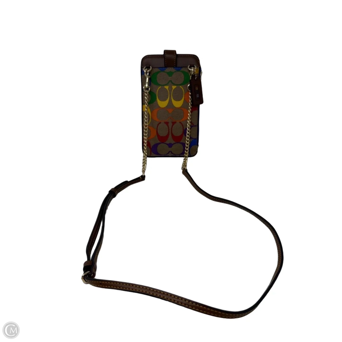 Signature Rainbow Phone Crossbody By Coach, Size: Small