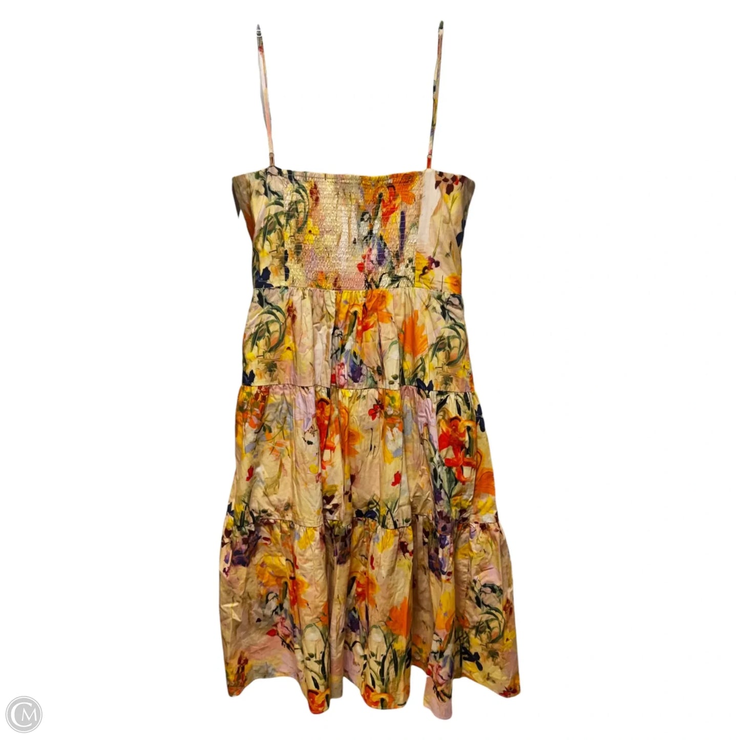 Beaded Halter Sundress By Laundry by Shelli Segall In Floral Print, Size: 16