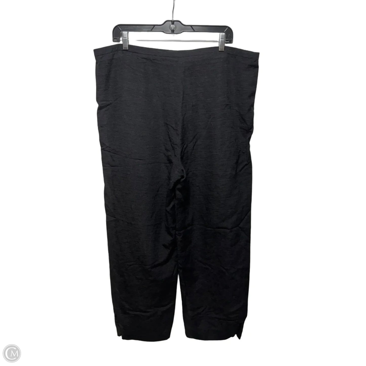 Silk Pants Lounge By Due Per Due Collection In Black, Size: 16