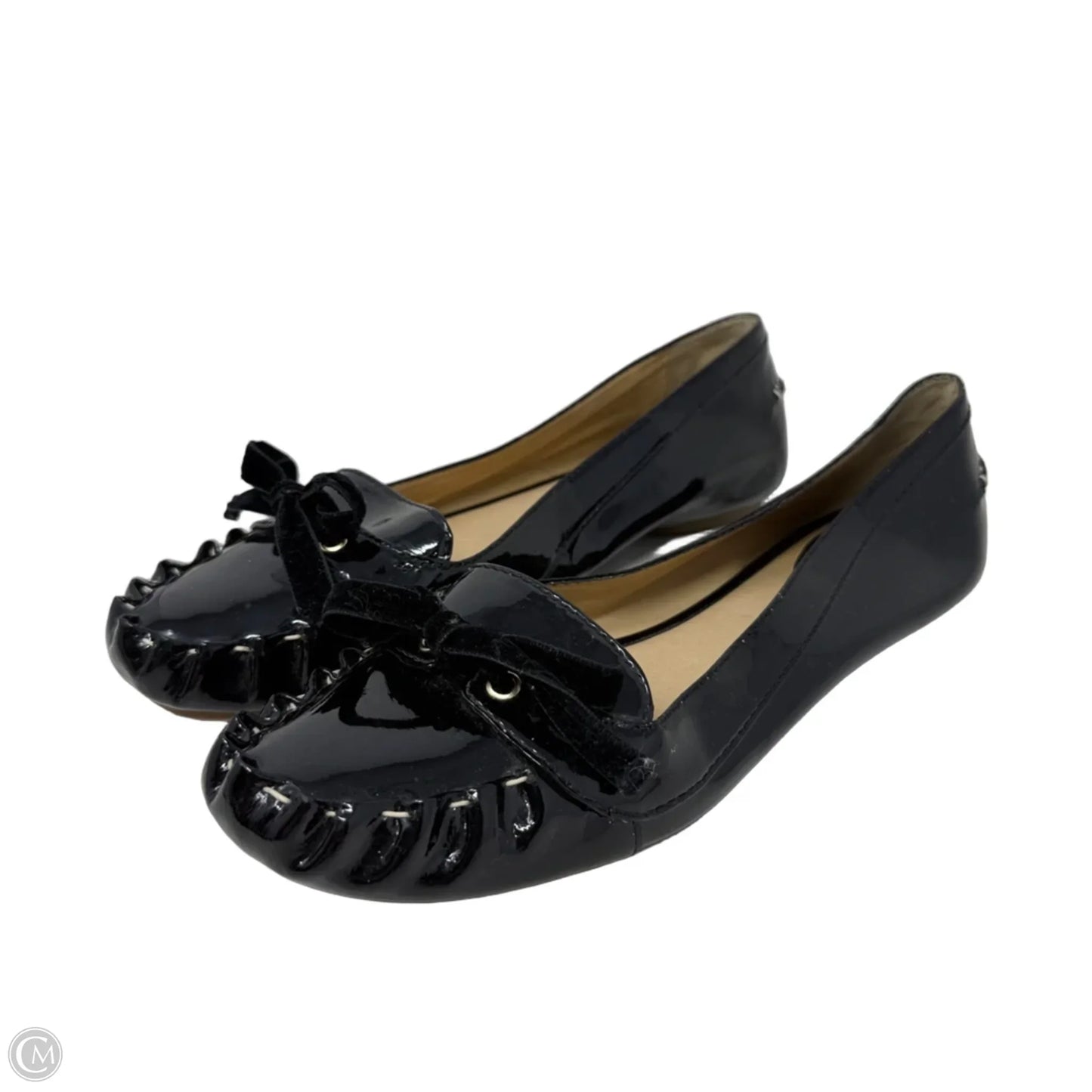 Patent Leather Loafers Designer By Kate Spade In Black, Size: 8