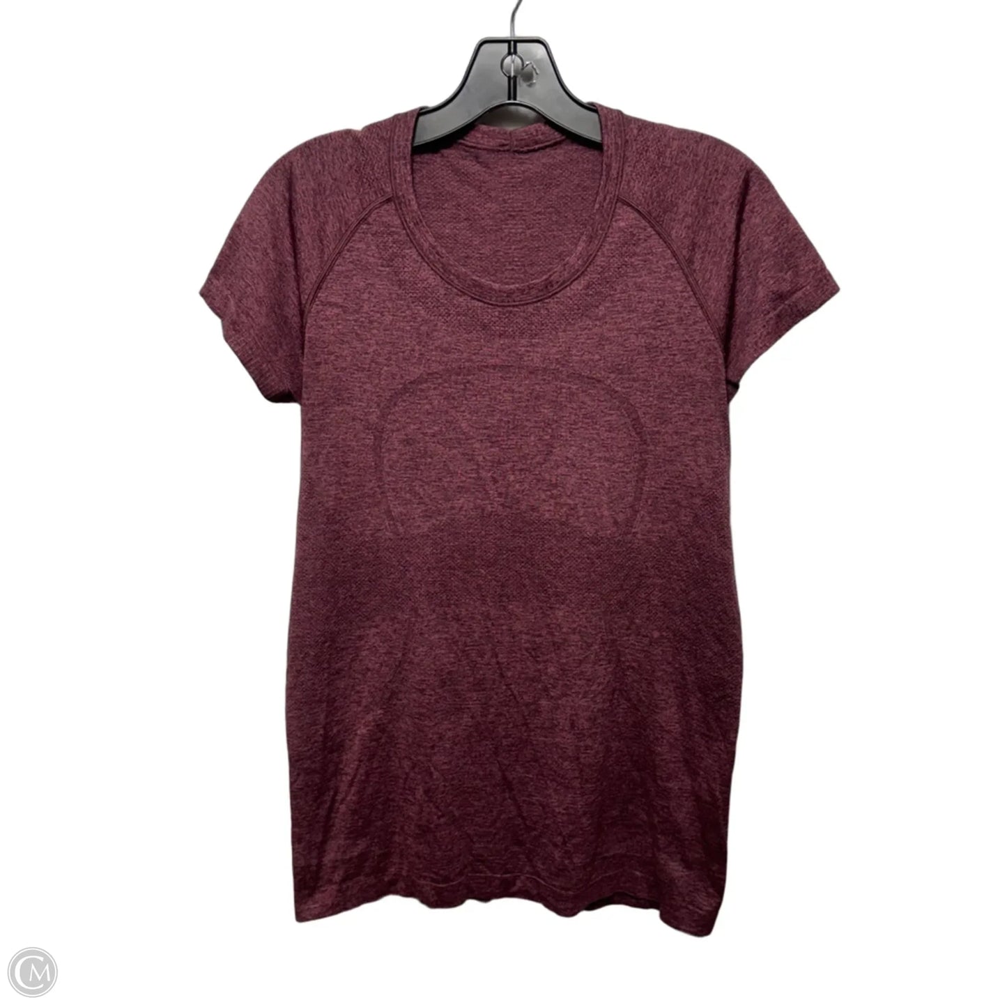 Athletic Top Short Sleeve By Lululemon In Purple, Size: 10