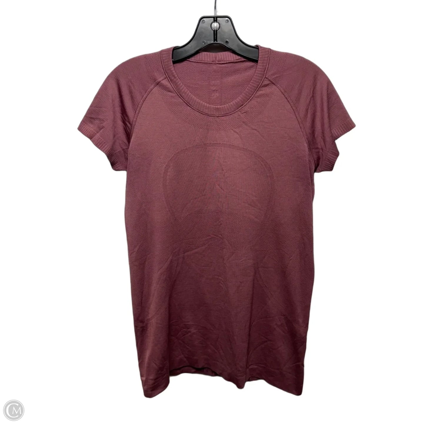 Athletic Top Short Sleeve By Lululemon In Purple, Size: 10