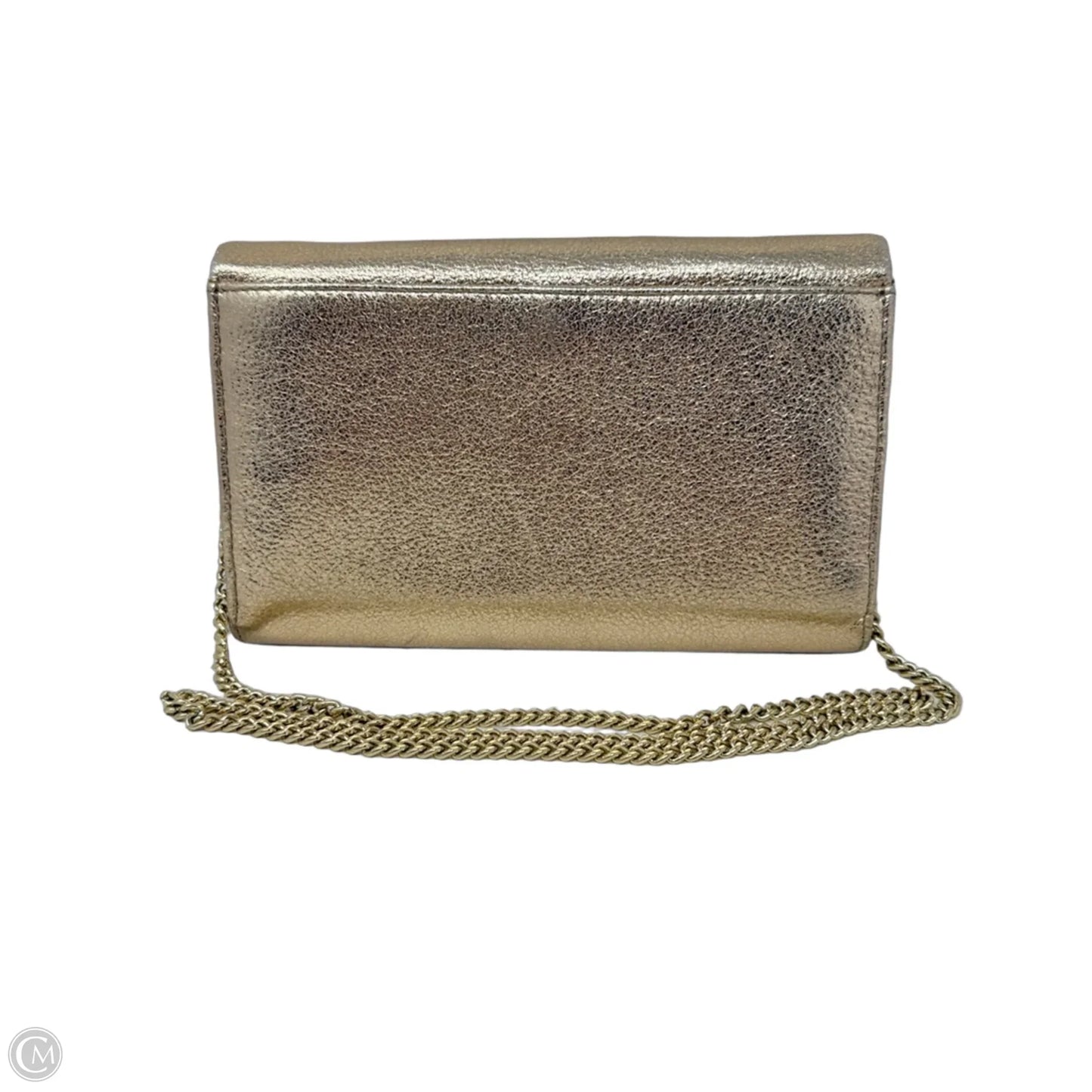 Metallic Leather Evening Bag By Henri Bendel, Size: Small