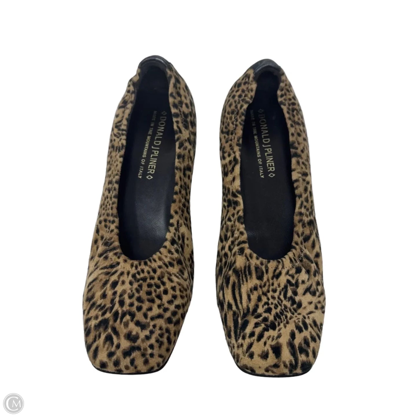 Arlie Ballet Flats Suede By Donald Pliner In Animal Print, Size: 9