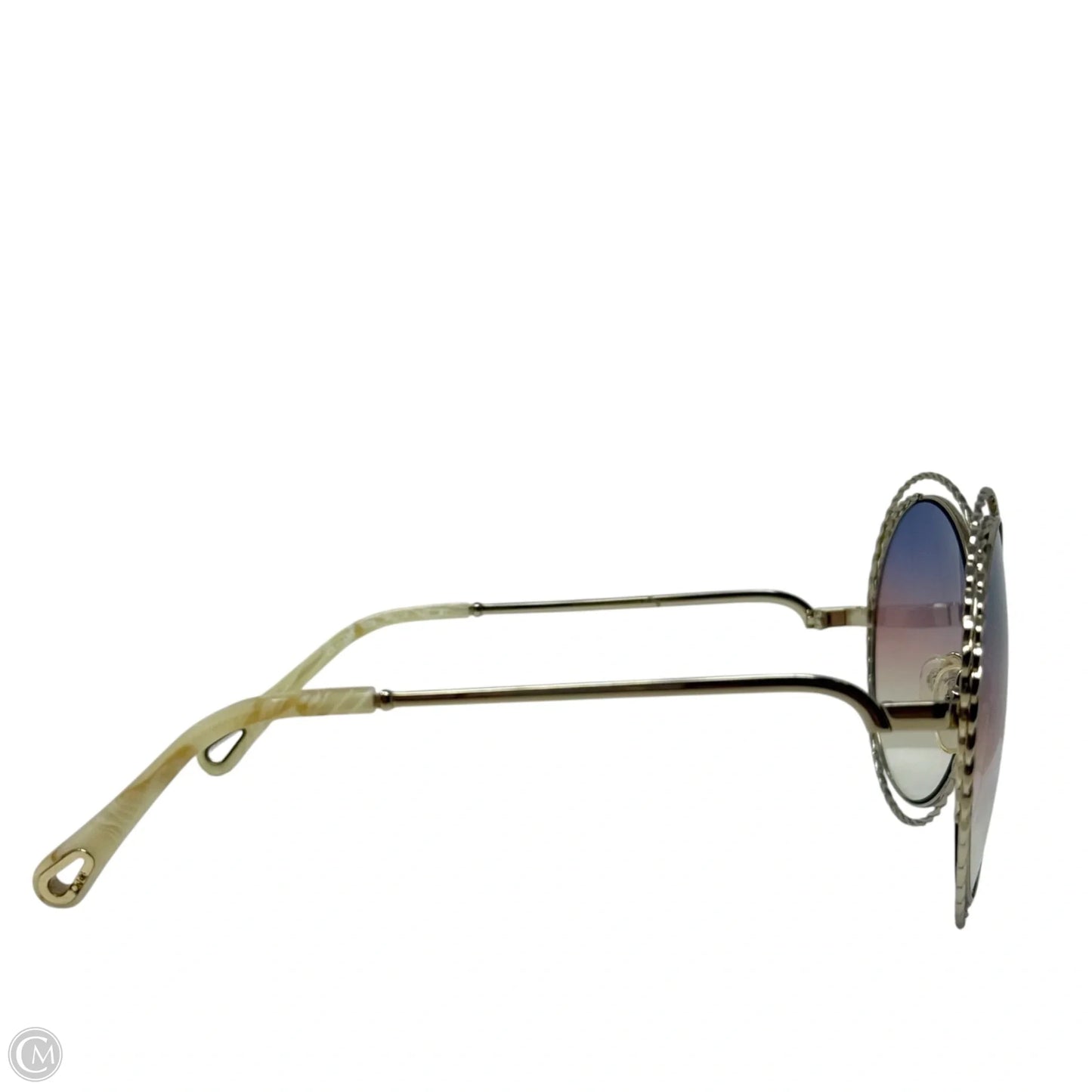 Carlina Twist CE114ST Sunglasses Luxury Designer By Chloe, Size: Large