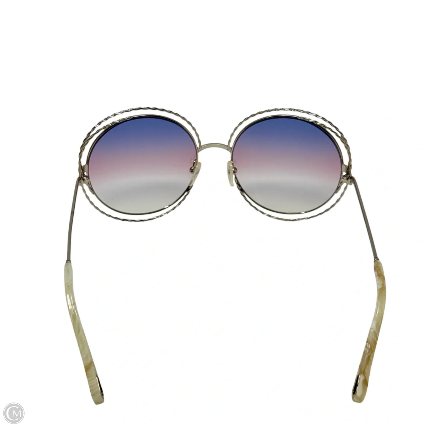Carlina Twist CE114ST Sunglasses Luxury Designer By Chloe, Size: Large