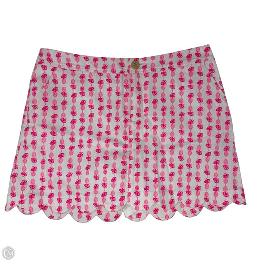 Colette Skort Designer By Lilly Pulitzer In Pink & White, Size: 8