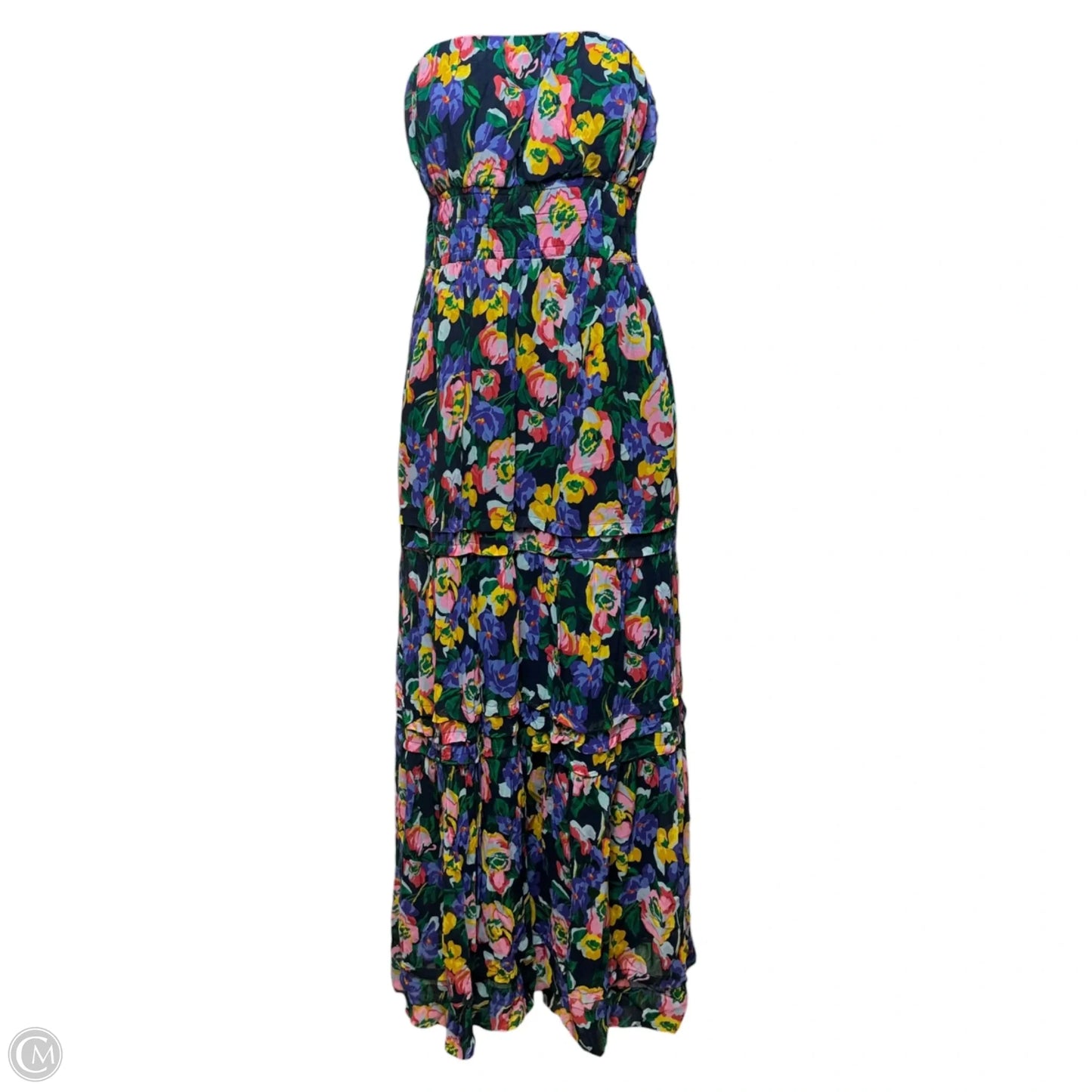 The Somerset Strapless Maxi Dress By Anthropologie In Floral Print, Size: S