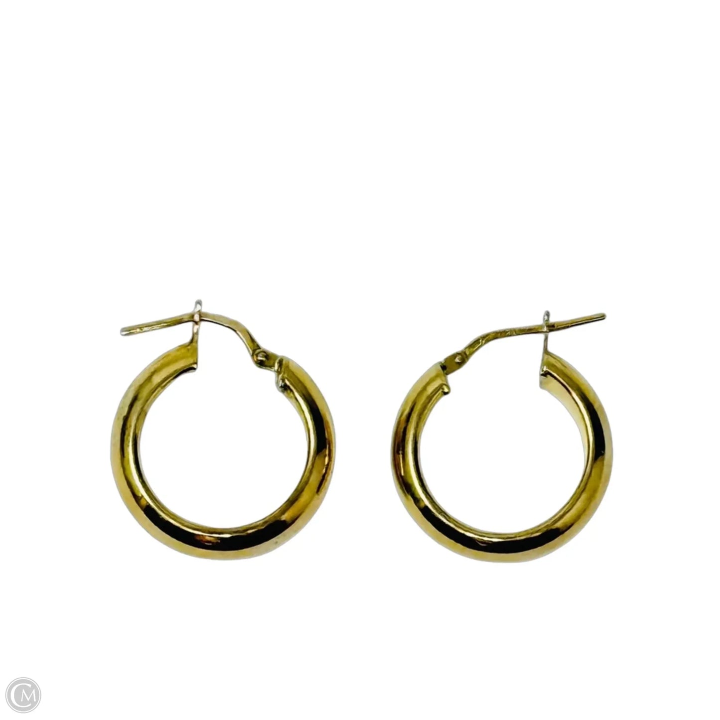 Gold Over Sterling Silver Hoop Earrings By Dyadema Italy