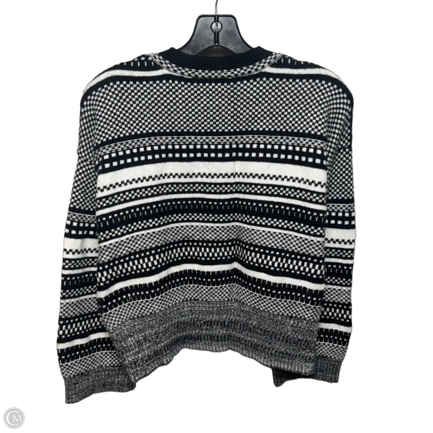Sweater By Marled In Black & White, Size: M