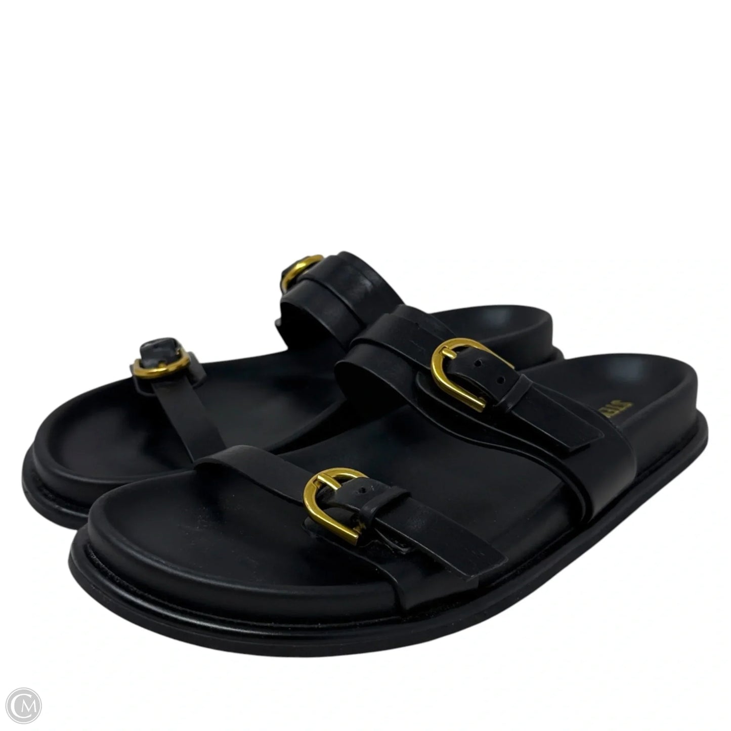 Zina Sandals Flats By Steve Madden In Black, Size: 8.5
