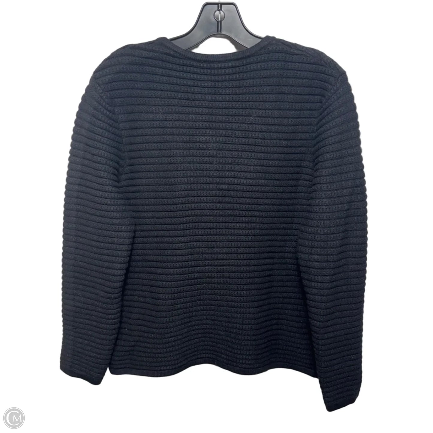 Sweater Cardigan By Hilary Radley In Black, Size: L