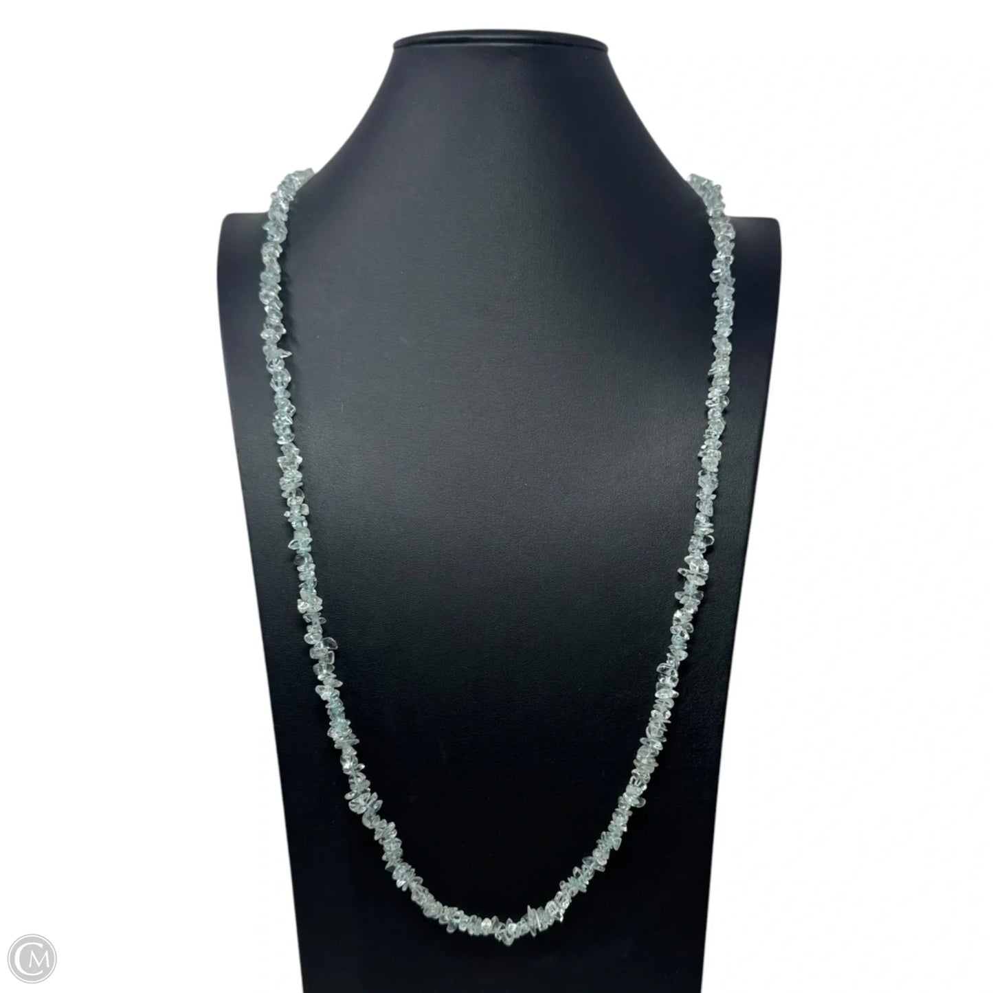 Long Stone Chip Necklace