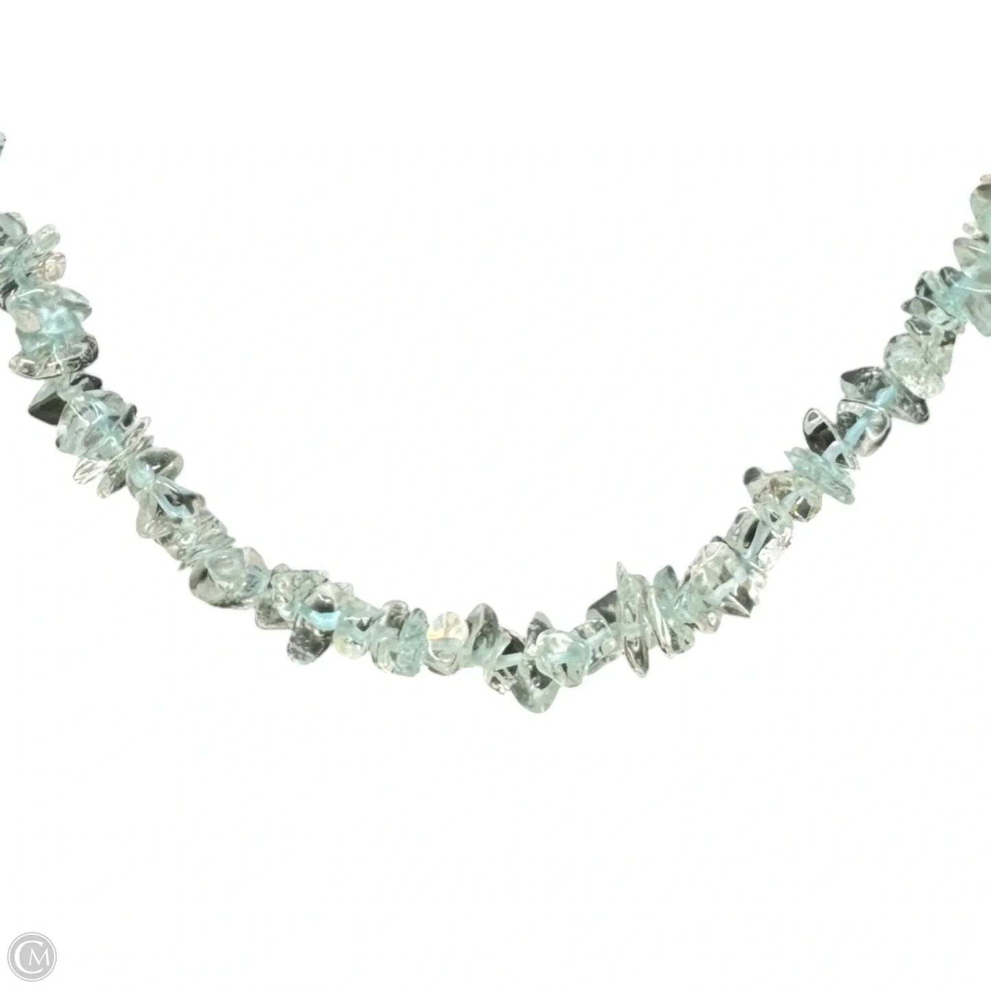 Long Stone Chip Necklace