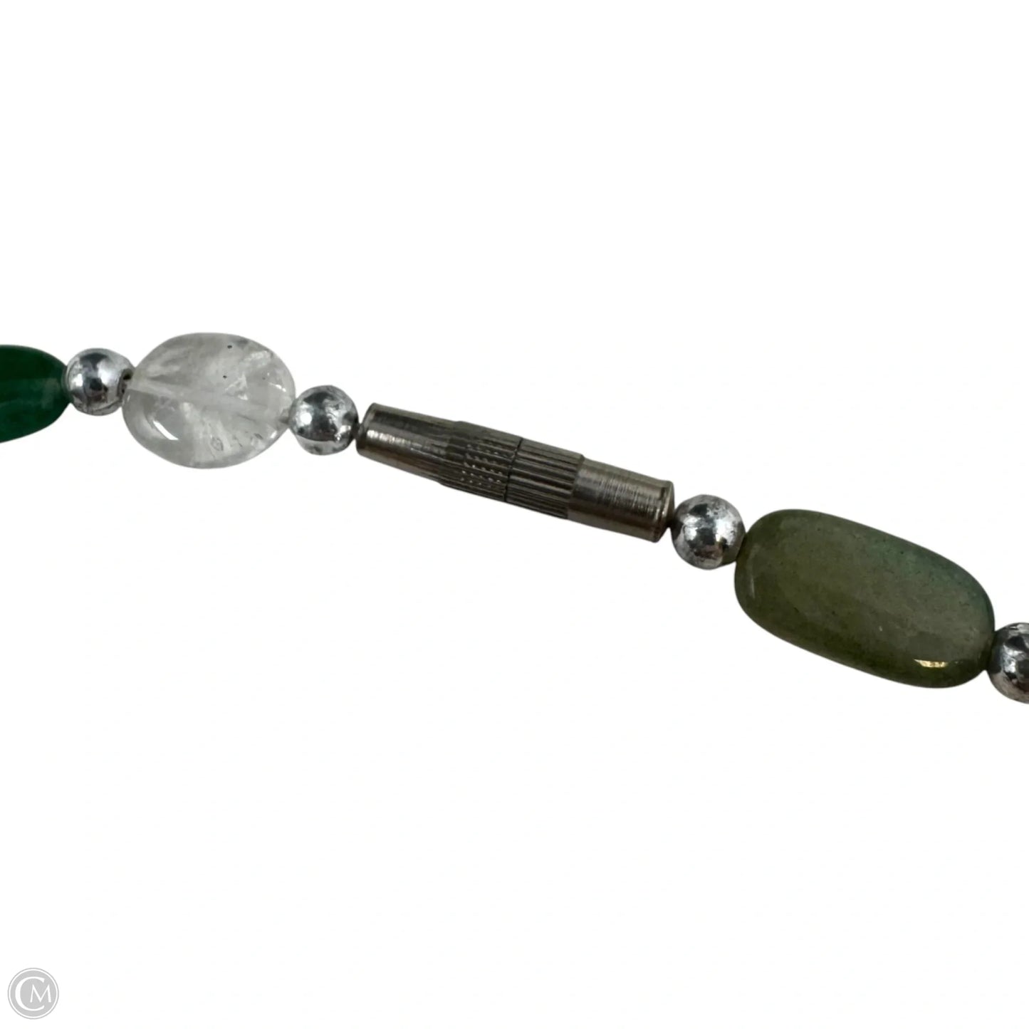 Multicolor Stone Beaded Necklace with Screw Clasp