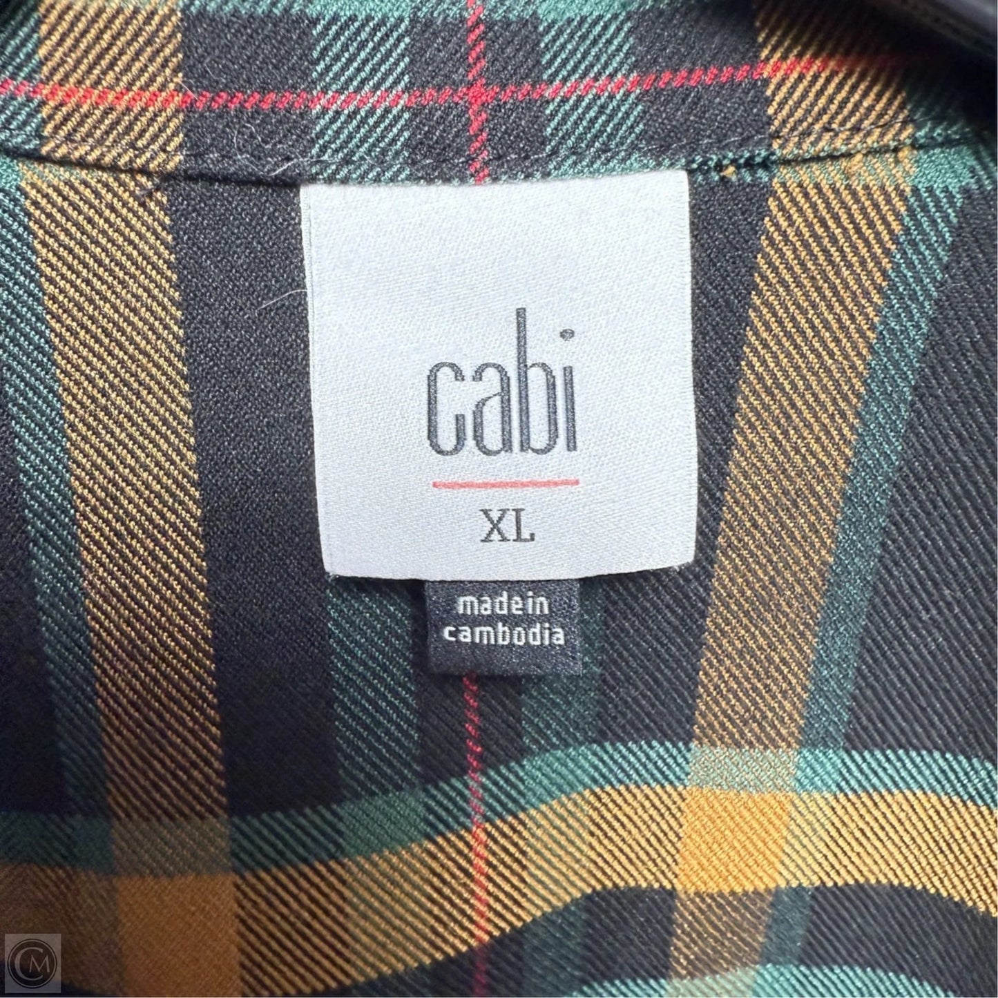Jacket Other By Cabi In Plaid Pattern, Size: Xl
