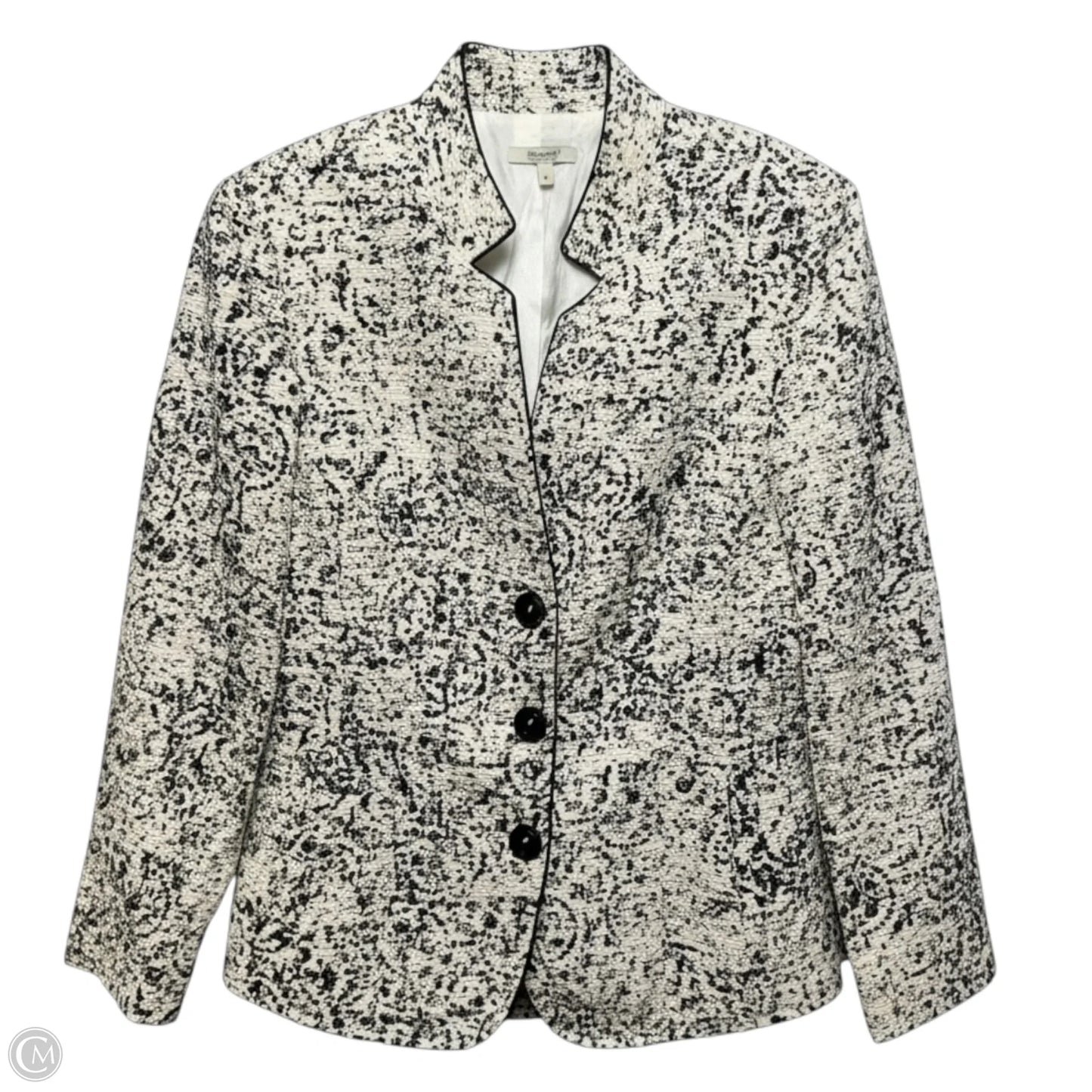 Adelina Blazer By Santorelli In Black & White, Size: 6