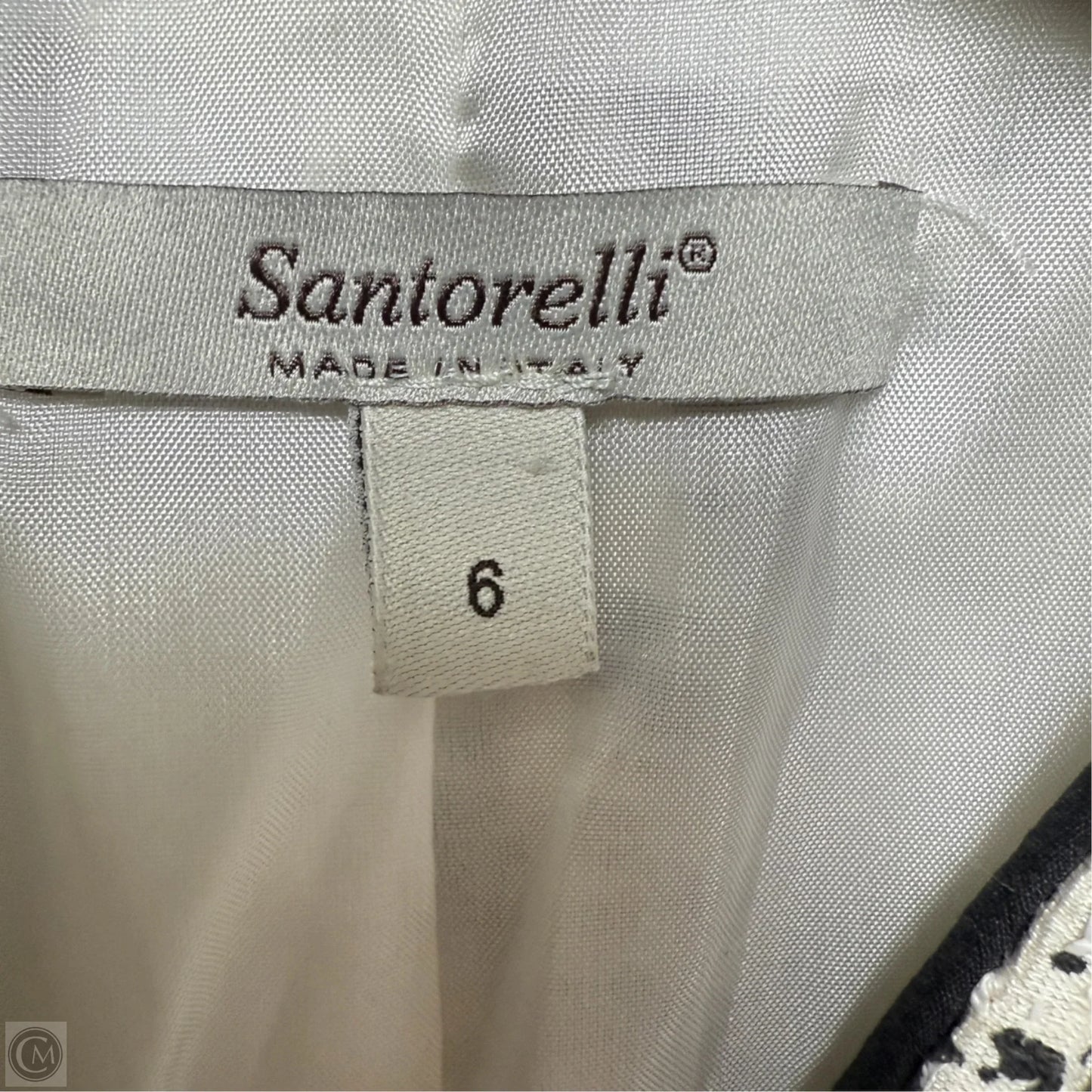 Adelina Blazer By Santorelli In Black & White, Size: 6
