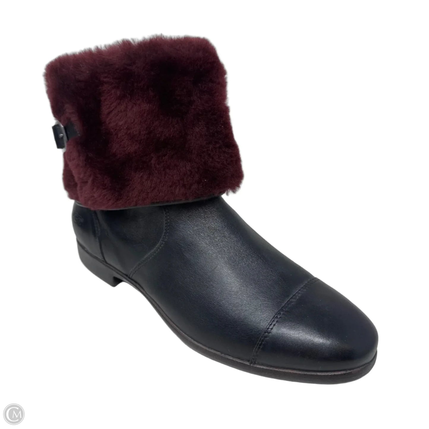 Inez Boots Designer By Ugg In Black & Red, Size: 11
