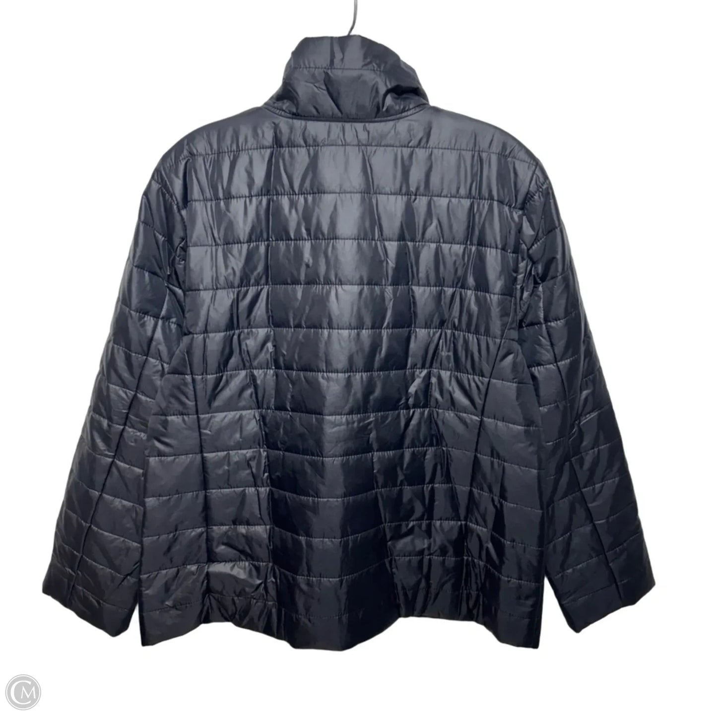 Jacket Puffer & Quilted By Eileen Fisher In Black, Size: M