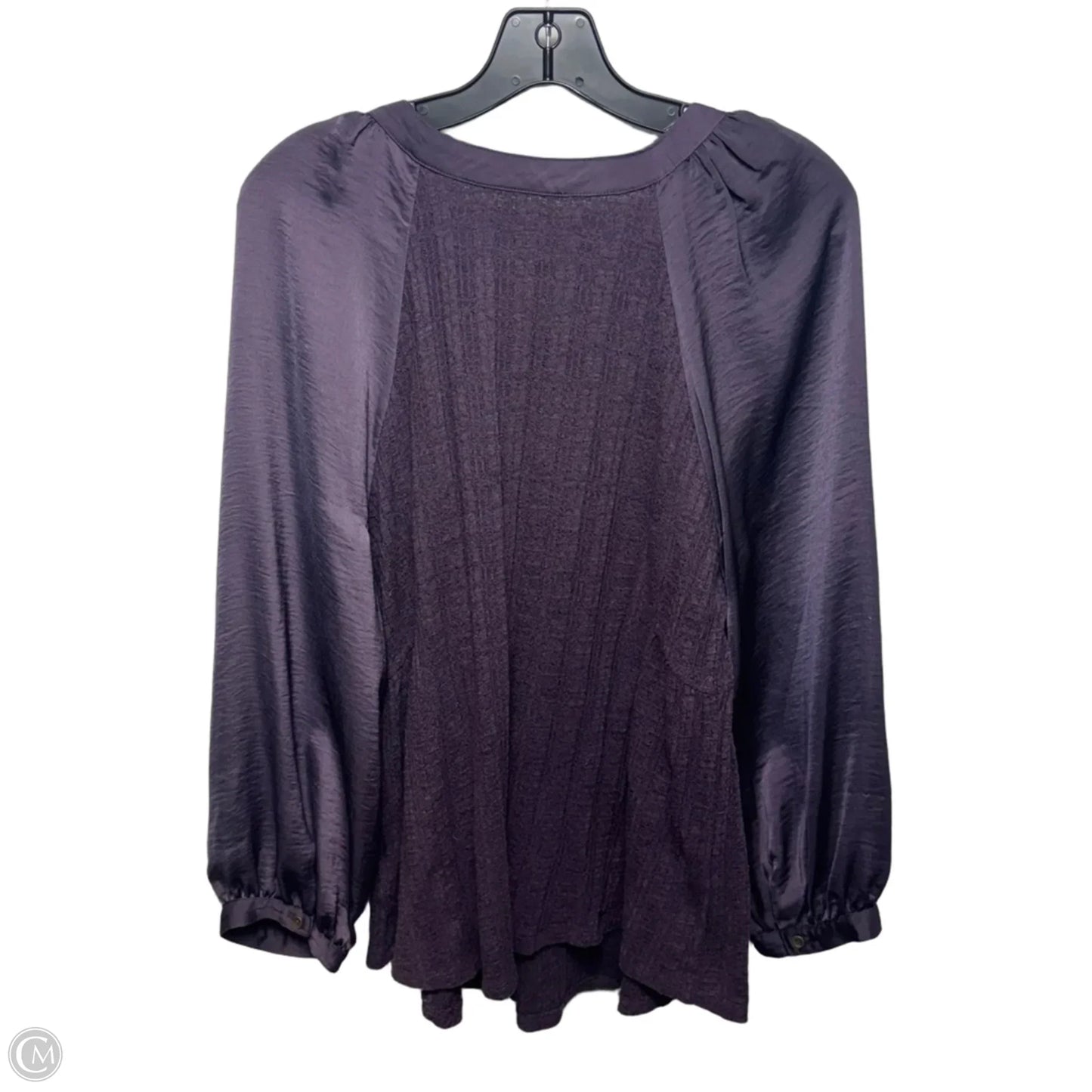 Kersee Henley Top By Meadow Rue X Anthropologie In Purple, Size: L