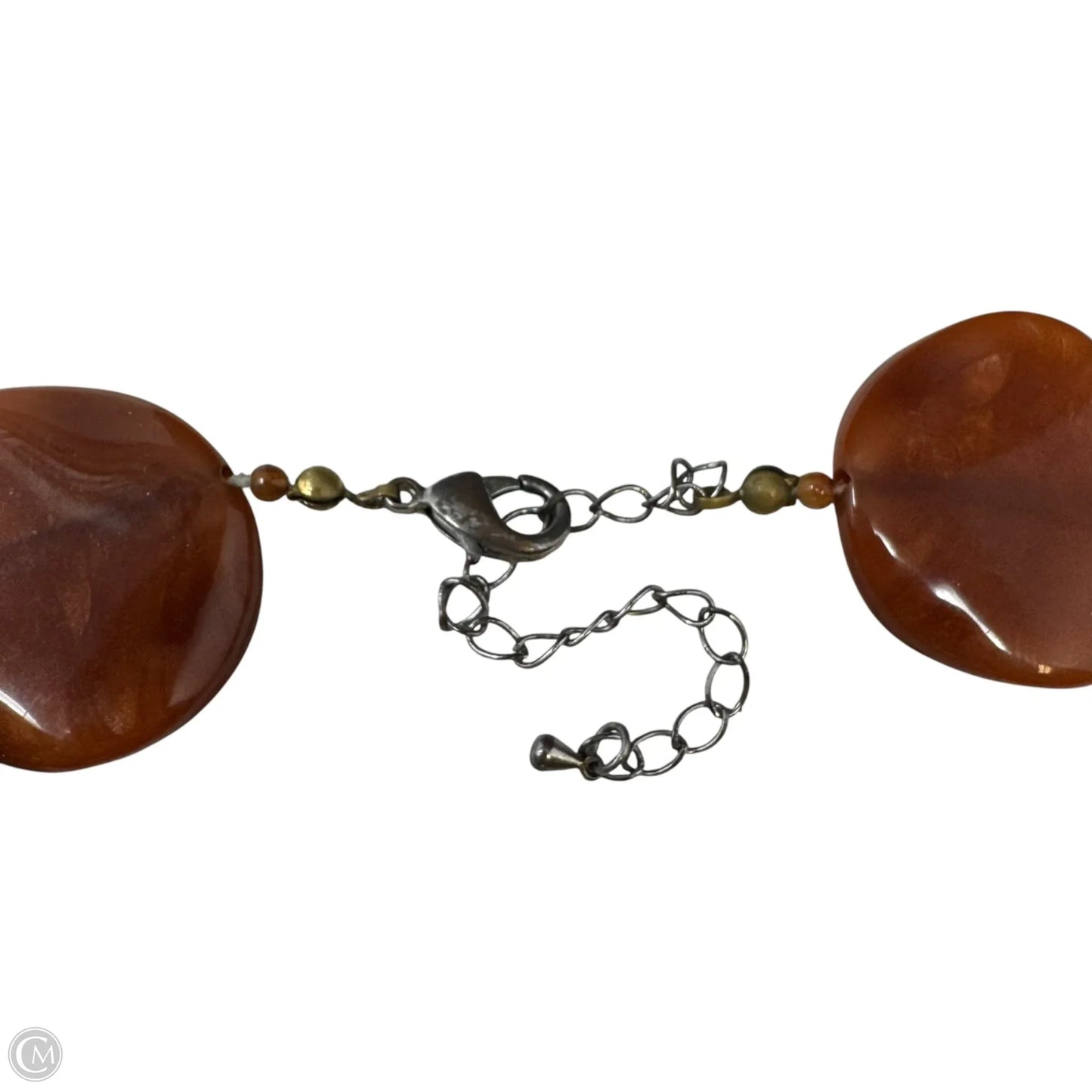 Faux Stone Disc Statement Necklace