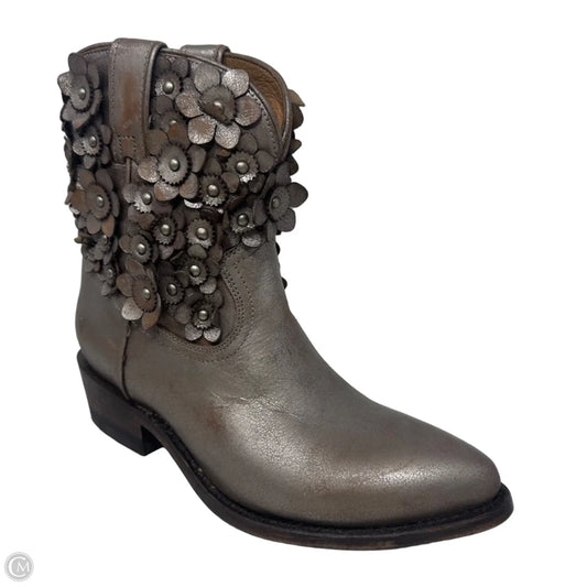 Billy Flower Booties By Frye In Bronze, Size: 9