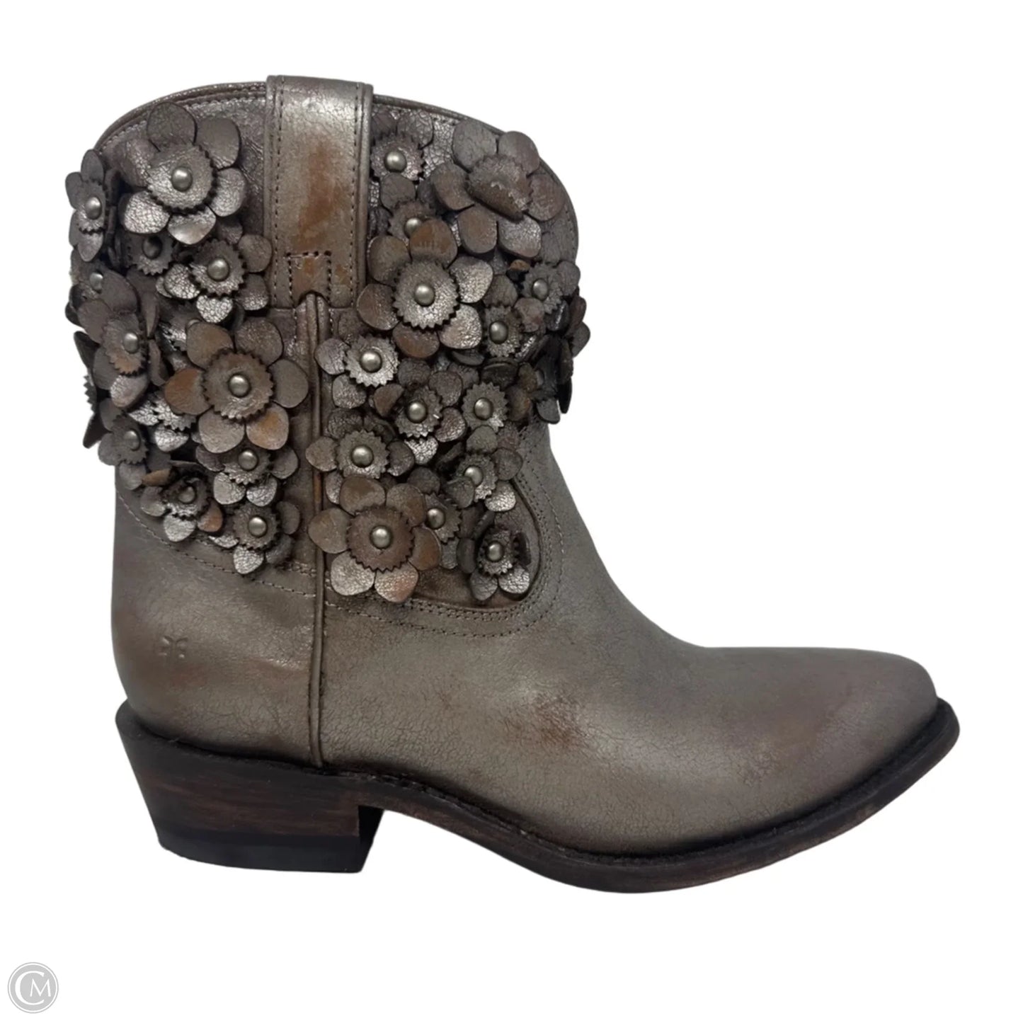 Billy Flower Booties By Frye In Bronze, Size: 9