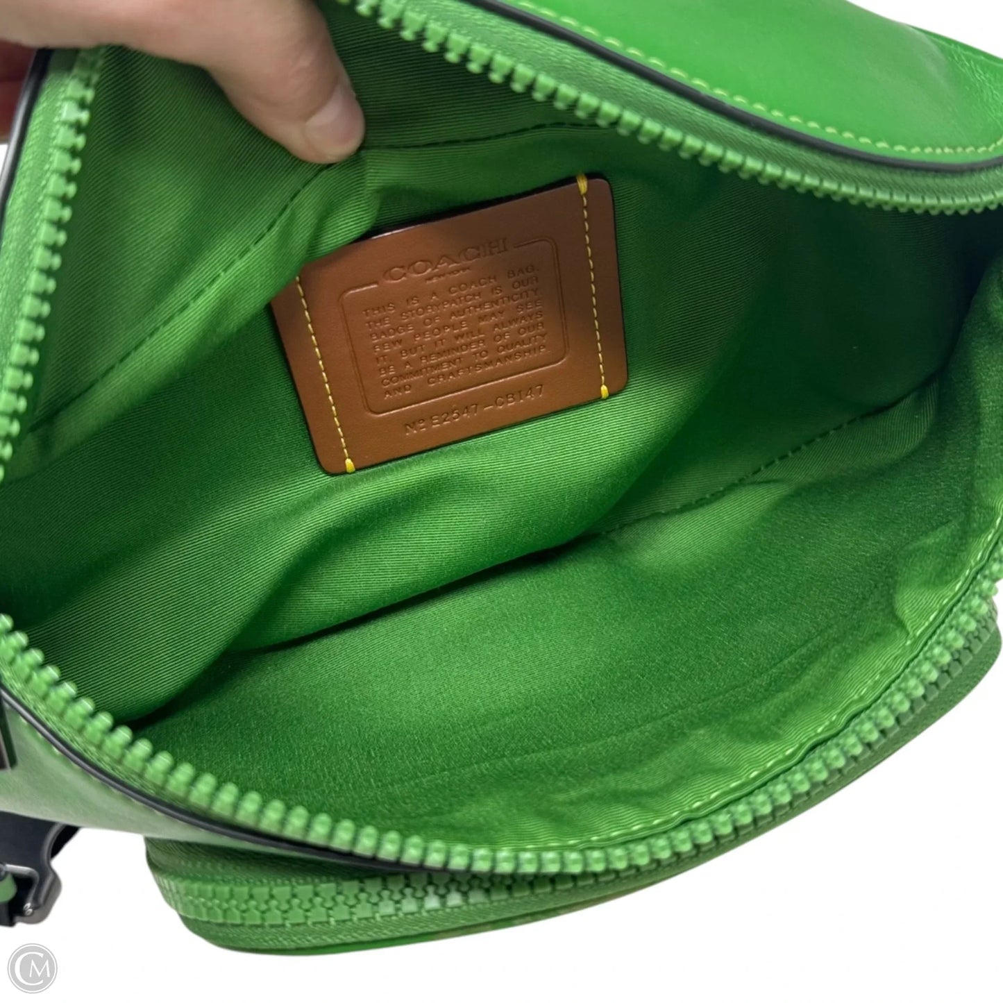 Racer Belt Bag Designer By Coach, Size: Medium