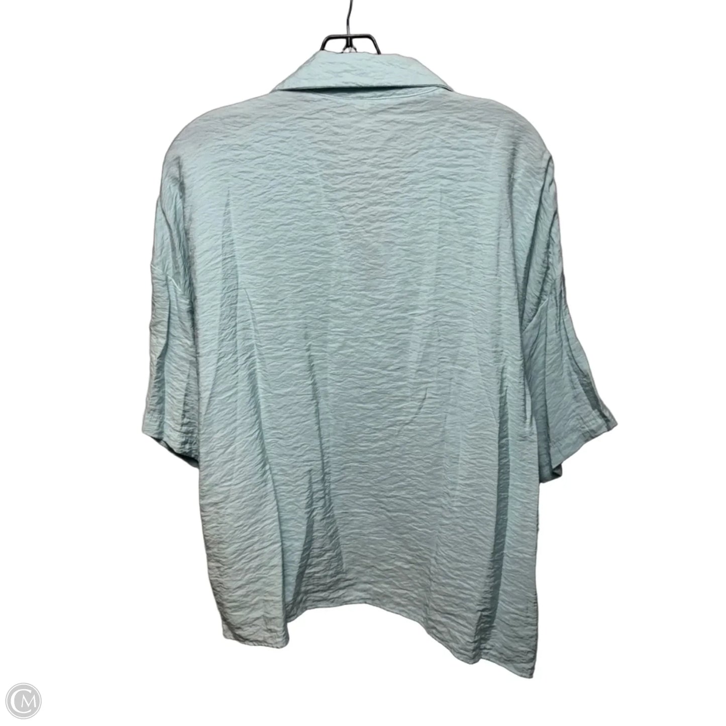 Top Short Sleeve By Anthropologie In Blue, Size: M