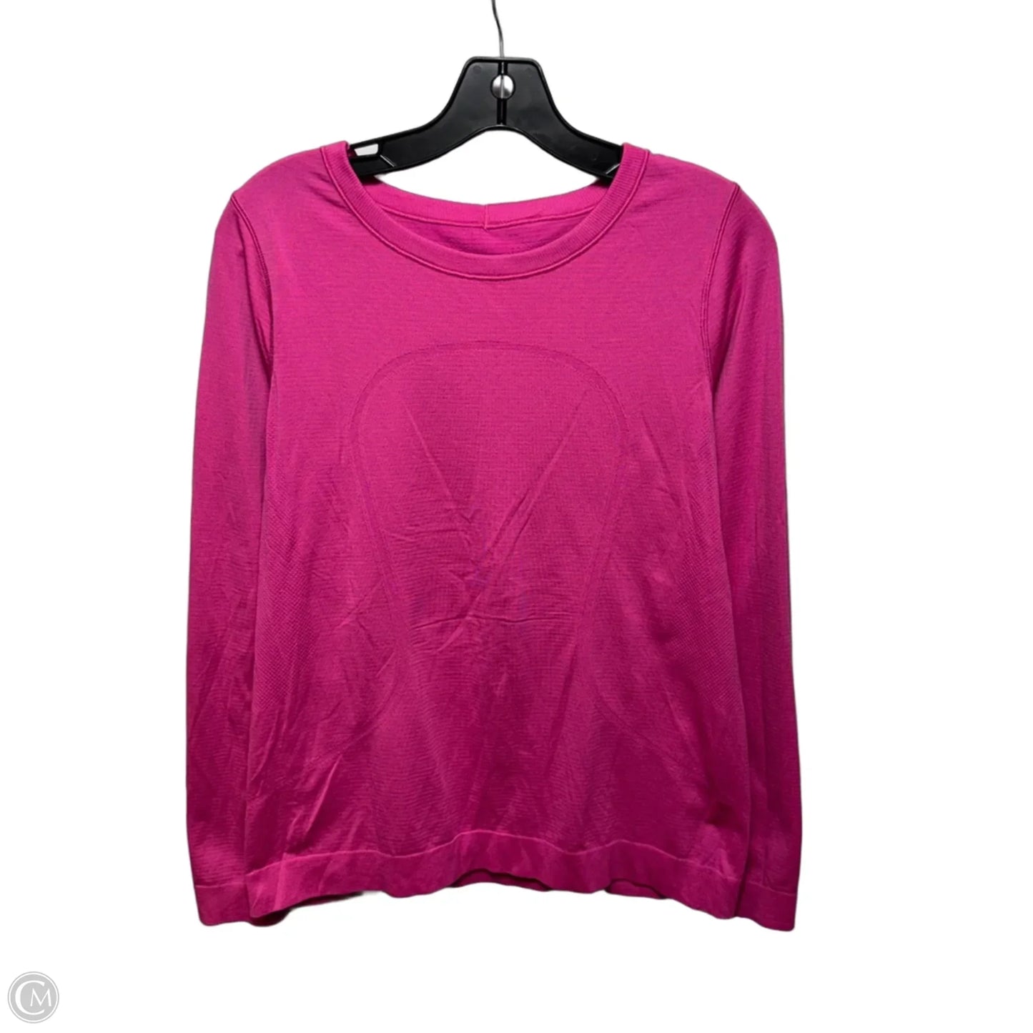 Athletic Top Long Sleeve Collar By Lululemon In Pink, Size: M ESTIMATED