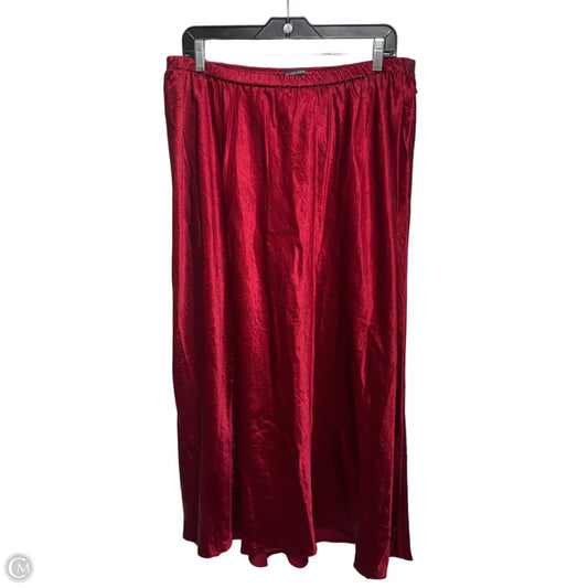 Skirt Maxi By Eileen Fisher In Red, Size: L