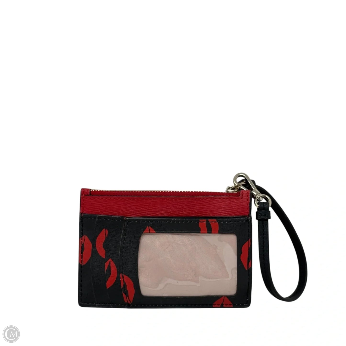 Spencer Kisses Card Wallet/Wristlet Designer By Kate Spade, Size: Medium